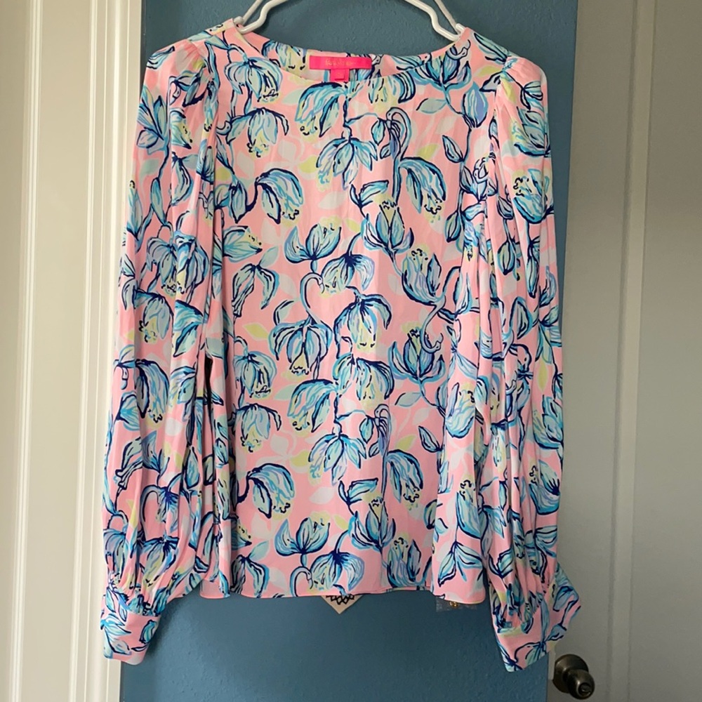 Lilly Pulitzer Maisel Top Sweet Pea Pink